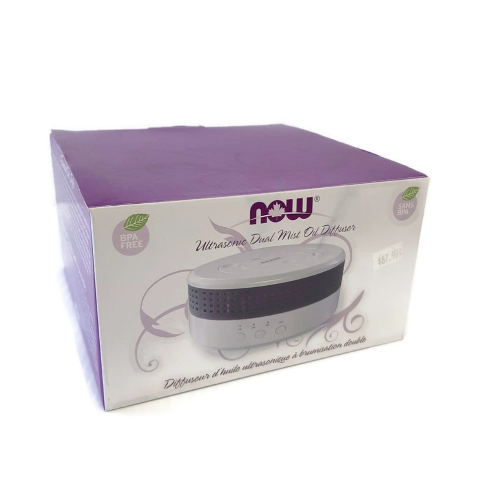 NOW Ultrasonic Dual Mist Oil Aromatherapy Diffuser